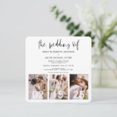 Het huwelijk van de minimalistische QR-code Eenvou Kaart (Staand voorkant)