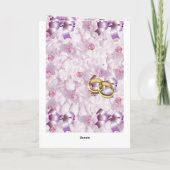 Het Huwelijk van gelukwensen, Verloving, Kaart (Achterkant)