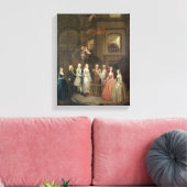 Het huwelijk van Stephen Beckingham en Mary Cox Canvas Afdruk (Insitu (Woonkamer))