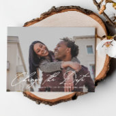 Het huwelijk verandert de Datum met de Nieuwe Foto Aankondiging