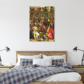 Het huwelijksfeest op Cana Canvas Afdruk (Insitu (Slaapkamer))