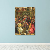 Het huwelijksfeest op Cana Canvas Afdruk (Insitu (Houten vloer))
