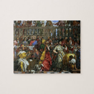 Het huwelijksfeest op Cana, detail van muzikanten  Legpuzzel
