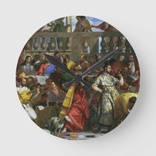 Het huwelijksfeest op Cana, detail van muzikanten Ronde Klok