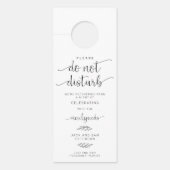 Het huwelijksweekeinde niet storen (Voorkant)