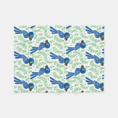 Het Hyacinth Macaw Pattern Fleece Deken (Voorkant (Horizontaal))