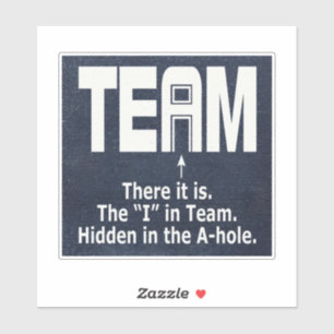 Het I in Team Sticker