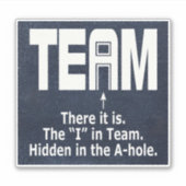 Het I in Team Sticker (Voorkant)