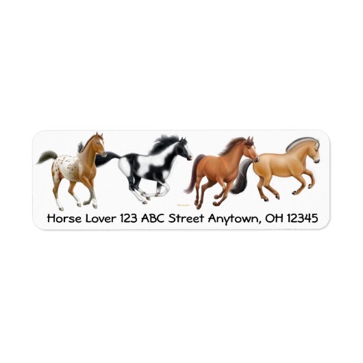 Het I Love Horses label (Voorkant)