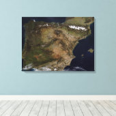 Het Iberisch schiereiland Canvas Afdruk (Insitu (Houten vloer))