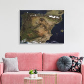 Het Iberisch schiereiland Canvas Afdruk (Insitu (Woonkamer))