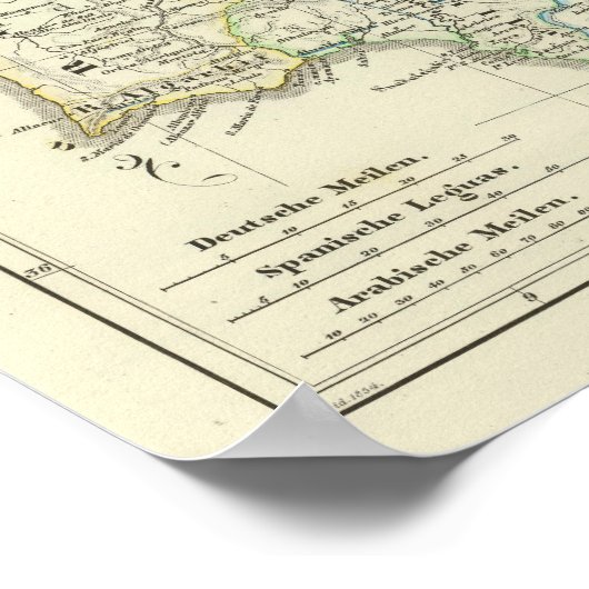 Het Iberisch schiereiland Poster (Hoek)