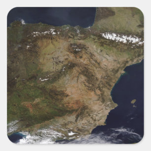 Het Iberisch schiereiland Vierkante Sticker