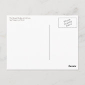 Het icoon van de gezegende moeder van God Briefkaart (Achterkant)