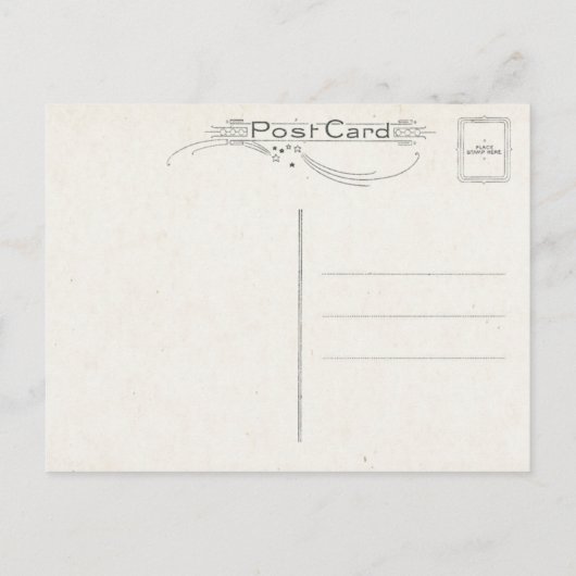 Het  Ierse "Blessing" en het Castle Landschap Briefkaart (Achterkant)