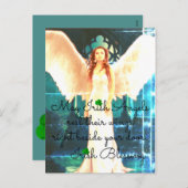 Het Ierse Briefkaart van de Engel (Voorkant / Achterkant)