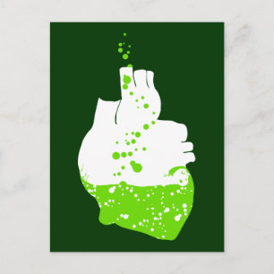 het ierse hart van groen bier briefkaart