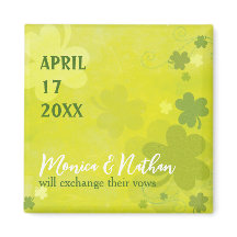 Het Ierse Shamrock Green Wedding Save the Date
