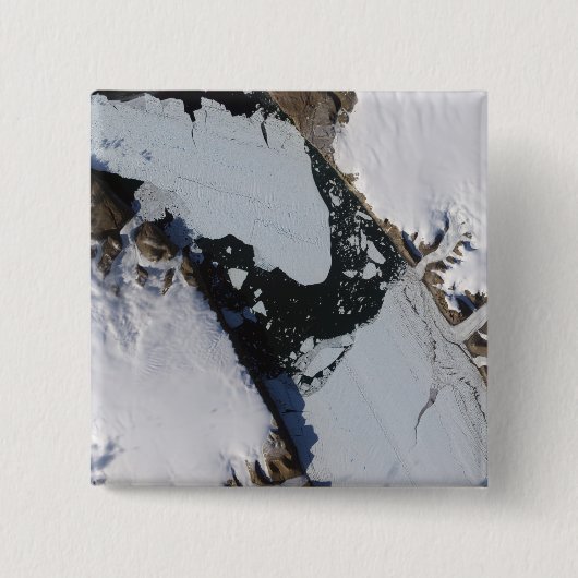 Het ijseiland vierkante button 5,1 cm (Voorkant)