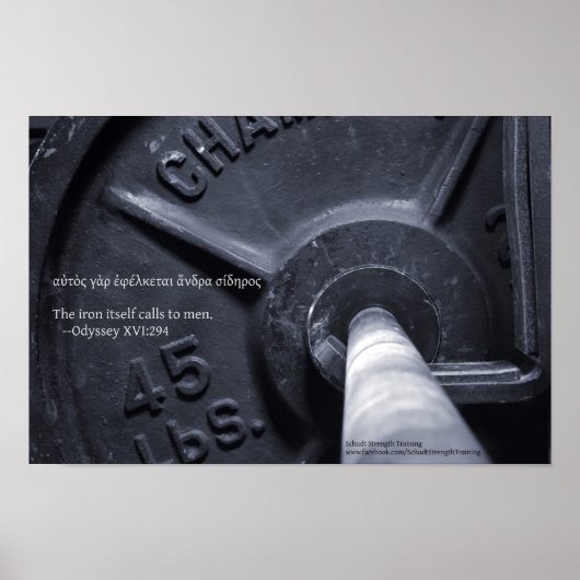 Het ijzer zelf roept mannen op. poster (Voorkant)