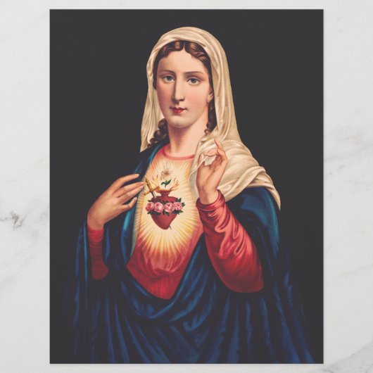 Het immaculair hart van Mary Flyer (Voorkant)