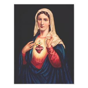 Het immaculair hart van Mary Foto Afdruk