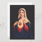 Het immaculair hart van Mary Kaart (Voorkant / Achterkant)