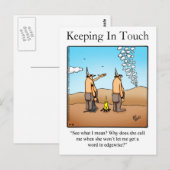 Het in aanraking houden van Briefkaart "spectickle (Voorkant / Achterkant)