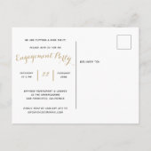 Het in reliëf maken van een ring uitnodiging briefkaart (Achterkant)