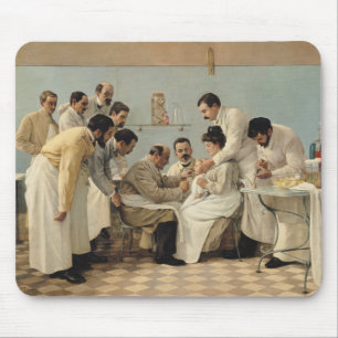 Het inbrengen van een buis muismat