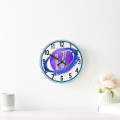 HET INFORMATIETECHNOLOGIE VAN HET LOGO ORB/SWOOSH RONDE KLOK (Huis)