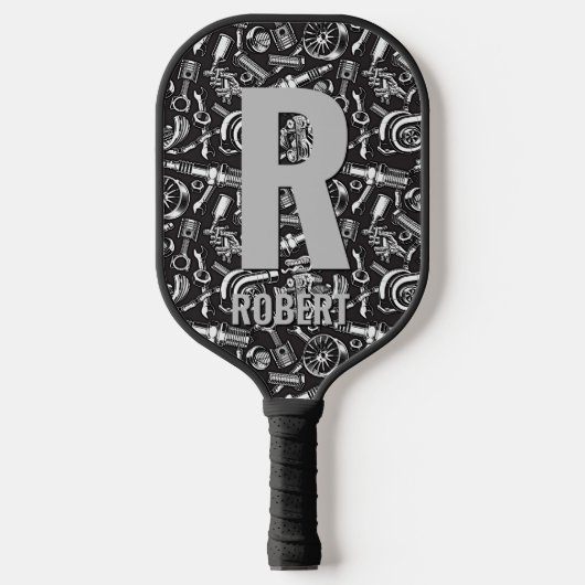 Het Initiaal van de verandering, voegt Naam, de De Pickleball Paddle (Voorkant)