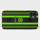 Het Initiaal van de verandering voegt Naam Groene Case-Mate iPhone Case (Achterkant (horizontaal))