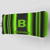 Het Initiaal van de verandering voegt Naam Groene  Golfheadcover (Voorkant)