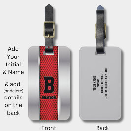 Het Initiaal van de verandering voegt Naam Silver  Bagagelabel