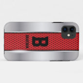 Het Initiaal van de verandering voegt Naam Silver Case-Mate iPhone Case (Achterkant (horizontaal))