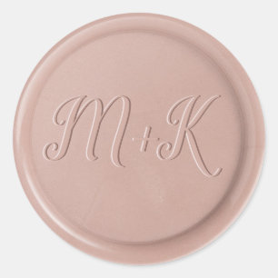 Het Initiaal van het manuscript Roze Latte Sticker
