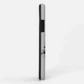 Het Initiaal wijzigen Naam toevoegen Zwart penseel Case-Mate iPhone Case (Achterkant/rechts)