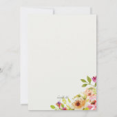 Het inschakelen van de Floral Uitnodiging (Achterkant)