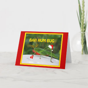 Het Insect van het Gezoem van Bah Feestdagen Kaart