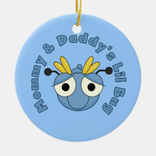 Het Insect van Lil van de mama en van de Papa Keramisch Ornament