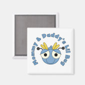 Het Insect van Lil van de mama en van de Papa Magneet (Voorkant / Achterkant)