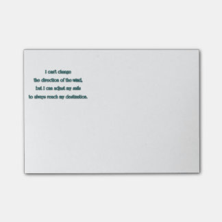 Het inspireren Citaat - ik kan niet de richting ve Post-it® Notes