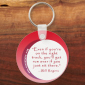 Het inspireren Citaat voor de Sleutelhanger van de (Voorkant)