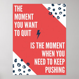 Het inspireren houdt het Kiezen Citaat Poster