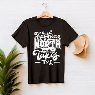 Het inspireren Typografie T-Shirt van het Citaat