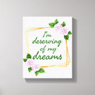 Het inspireren van design voor sterke mensen die d canvas afdruk