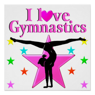 HET INSPIREREN VAN HET ONTWERP VAN GYMNASTICA VAN  PERFECT POSTER