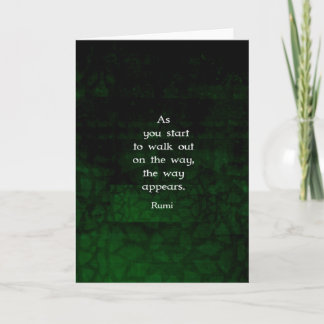 Het Inspirerend die van Rumi het Citaat van het Kaart