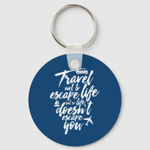 Het Inspirerend leven van de Reizigerprijs maakt j Sleutelhanger
